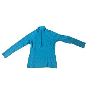 Patagonia Pullover Men’s Medium Blue Capilene Midweight Baselayer Quarter Zip